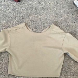 Lululemon twist front to back pullover green fern